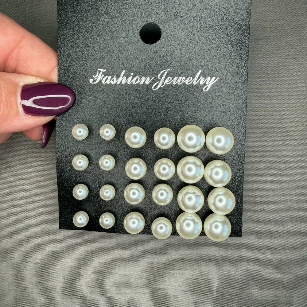 Fashion Jewelry Pearl Earrings‎ Set